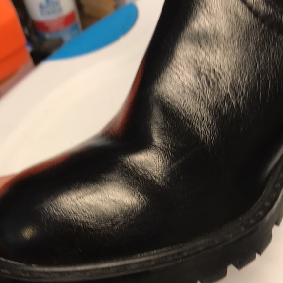 Universal Thread Black Mar-La Faux Fur Ankle Boots - Picture 8 of 8